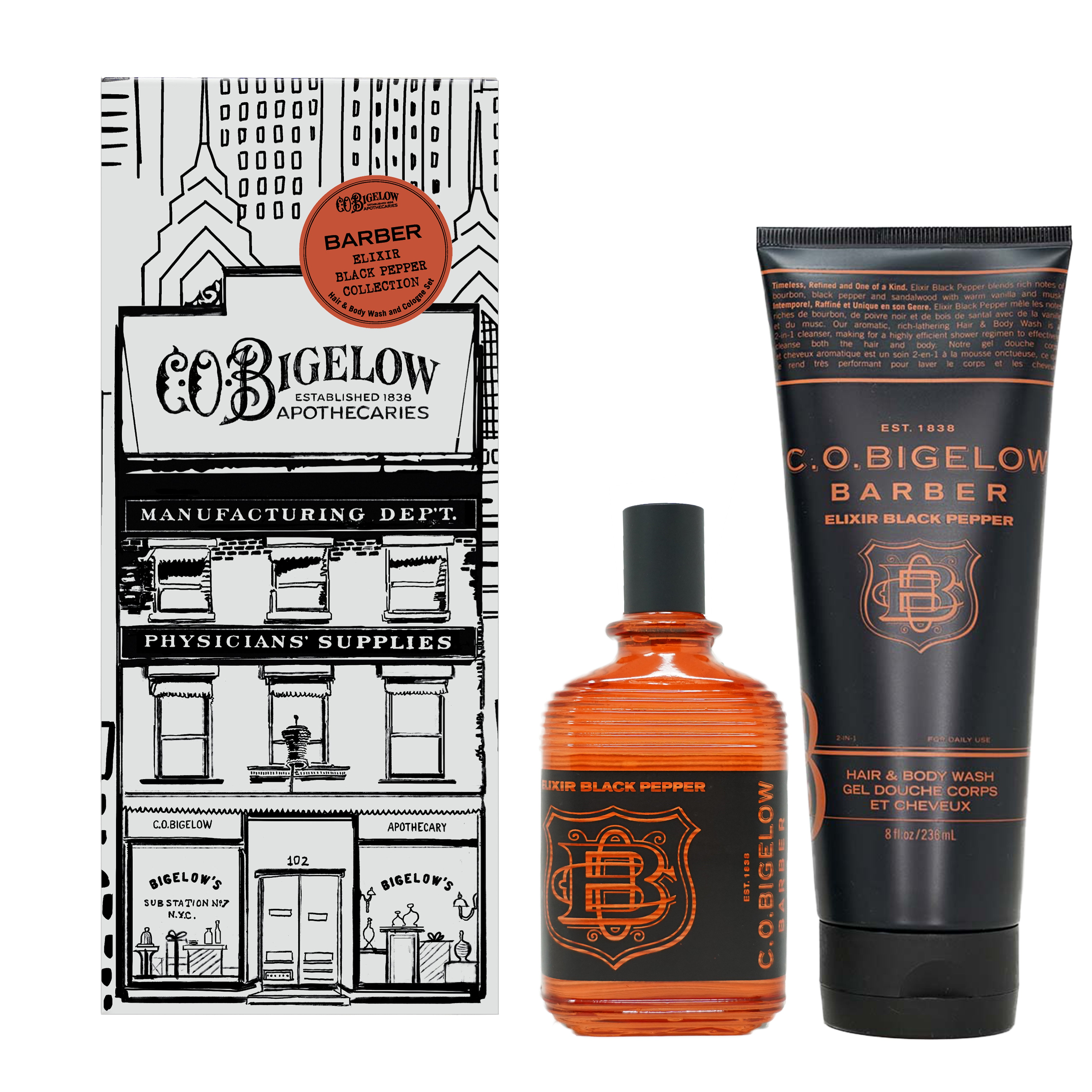 Elixir Black Pepper Duo - Apothecary Box – C.O. Bigelow