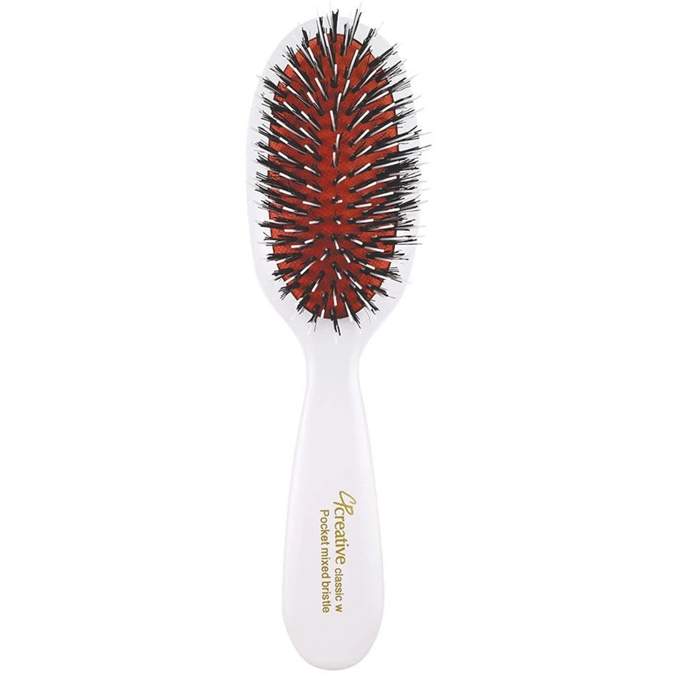 Classic Pocket Mixed Bristle Brush - White – C.O. Bigelow