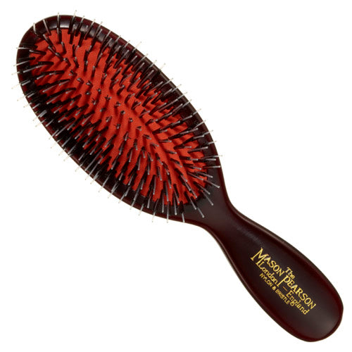 Mason Pearson bristle hotsell pocket dark ruby hair brush B4