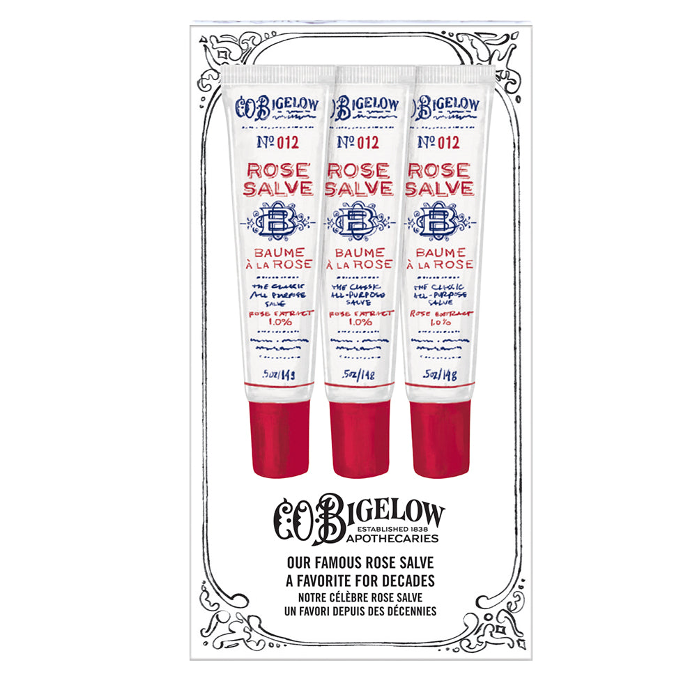 c.o. bigelow rose salve lip balm Rose Salve Tube Trio – C.O. Bigelow