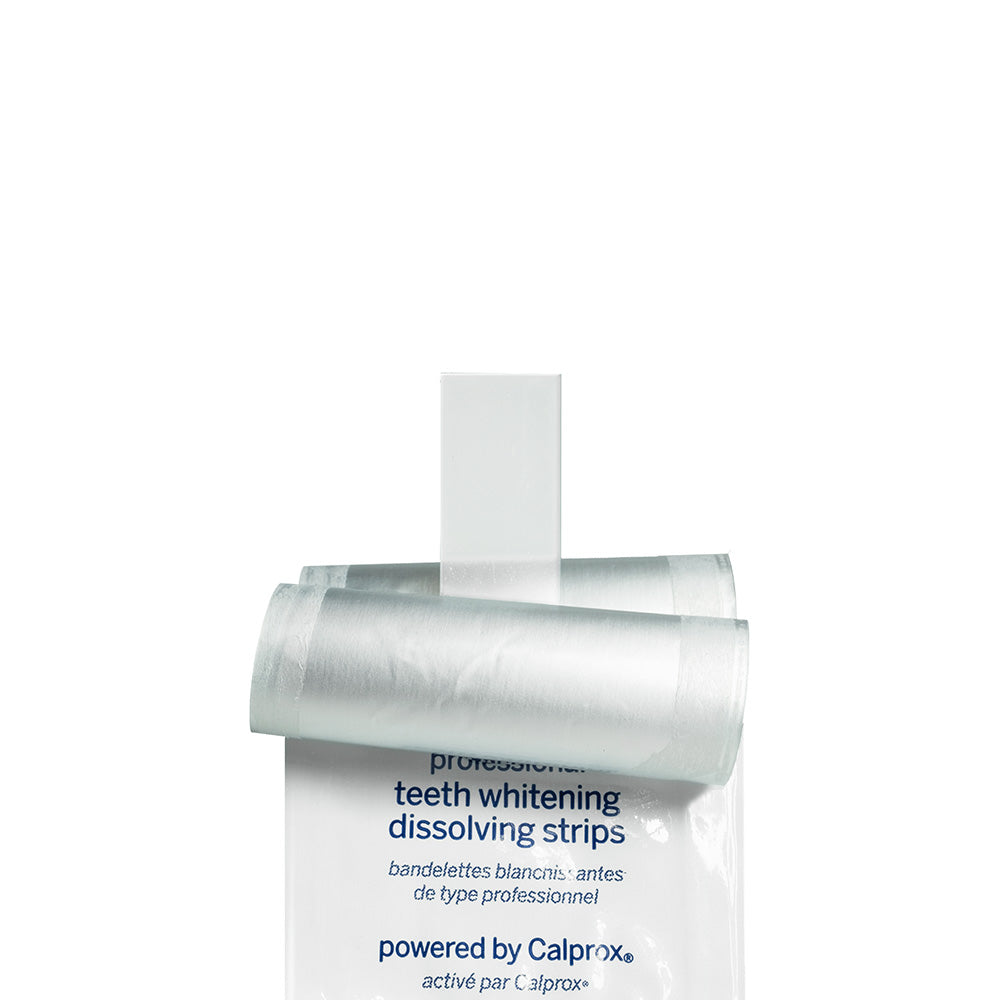 Pack of Supersmile Superstrips  teeth whitening dissolving strips on a white background