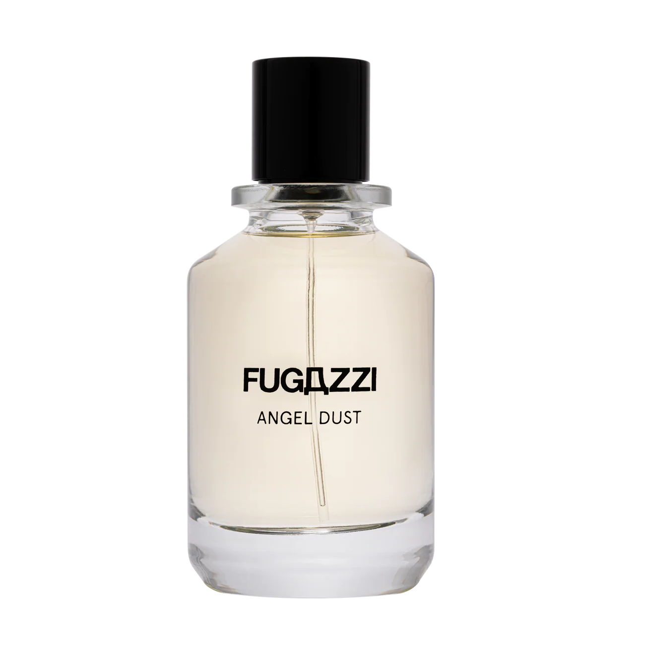 Fugazzi Angel Dust bottle on white background