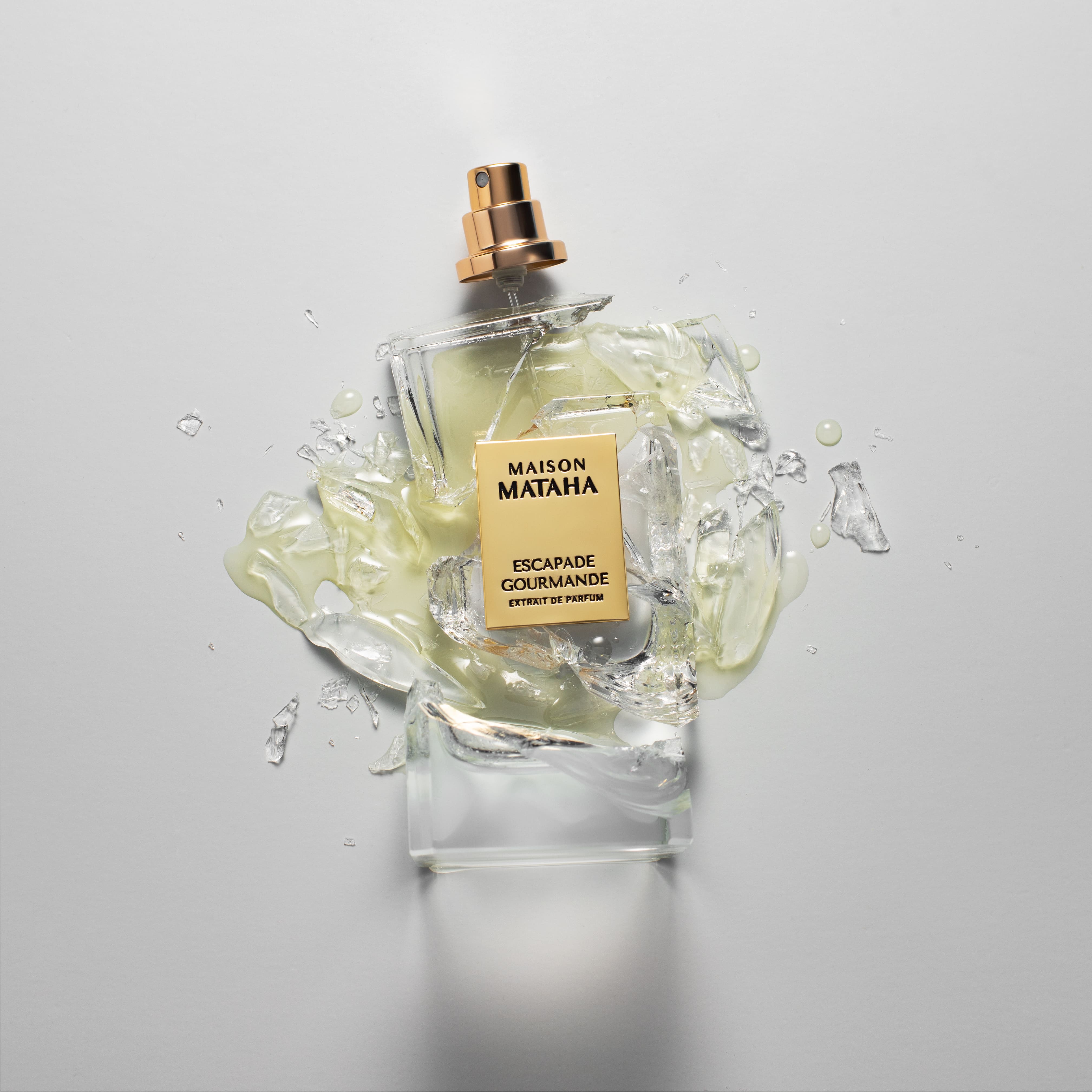 Broken bottle of Maison Mataha perfume