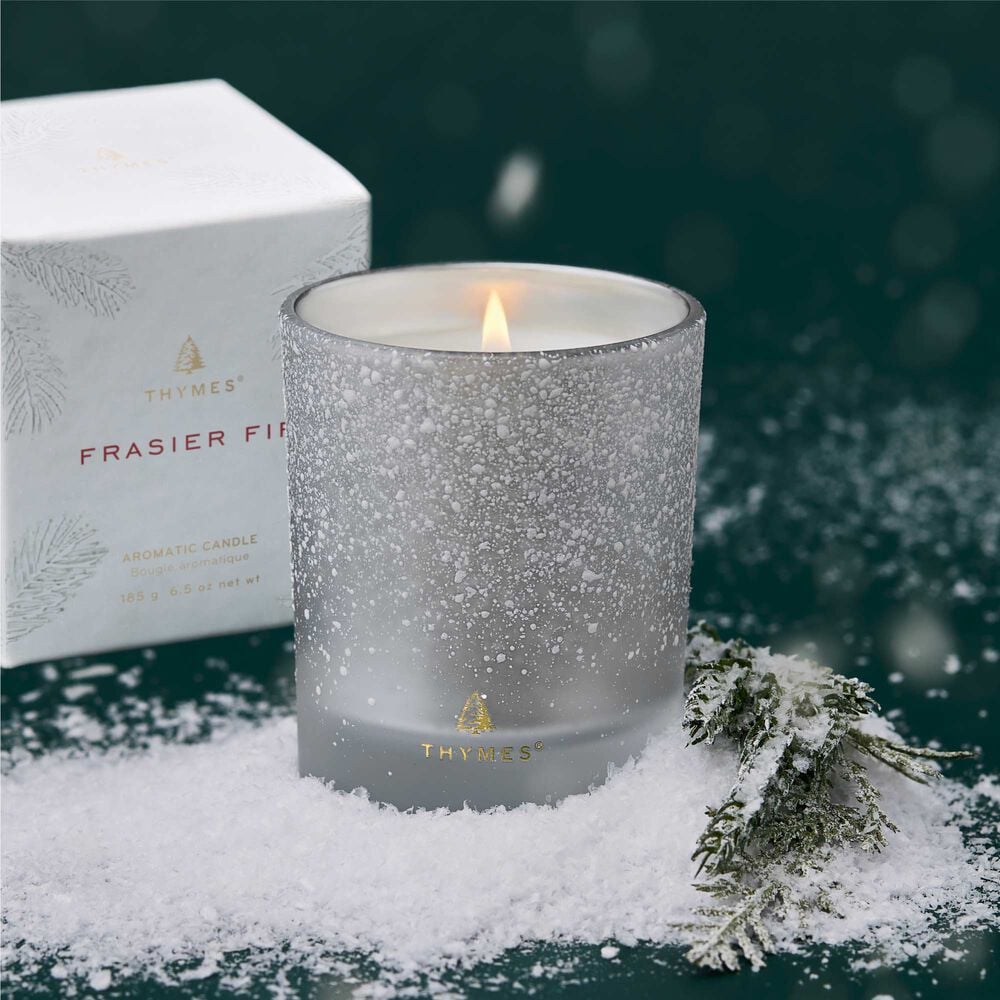 Frasier Fir Flocked Candle