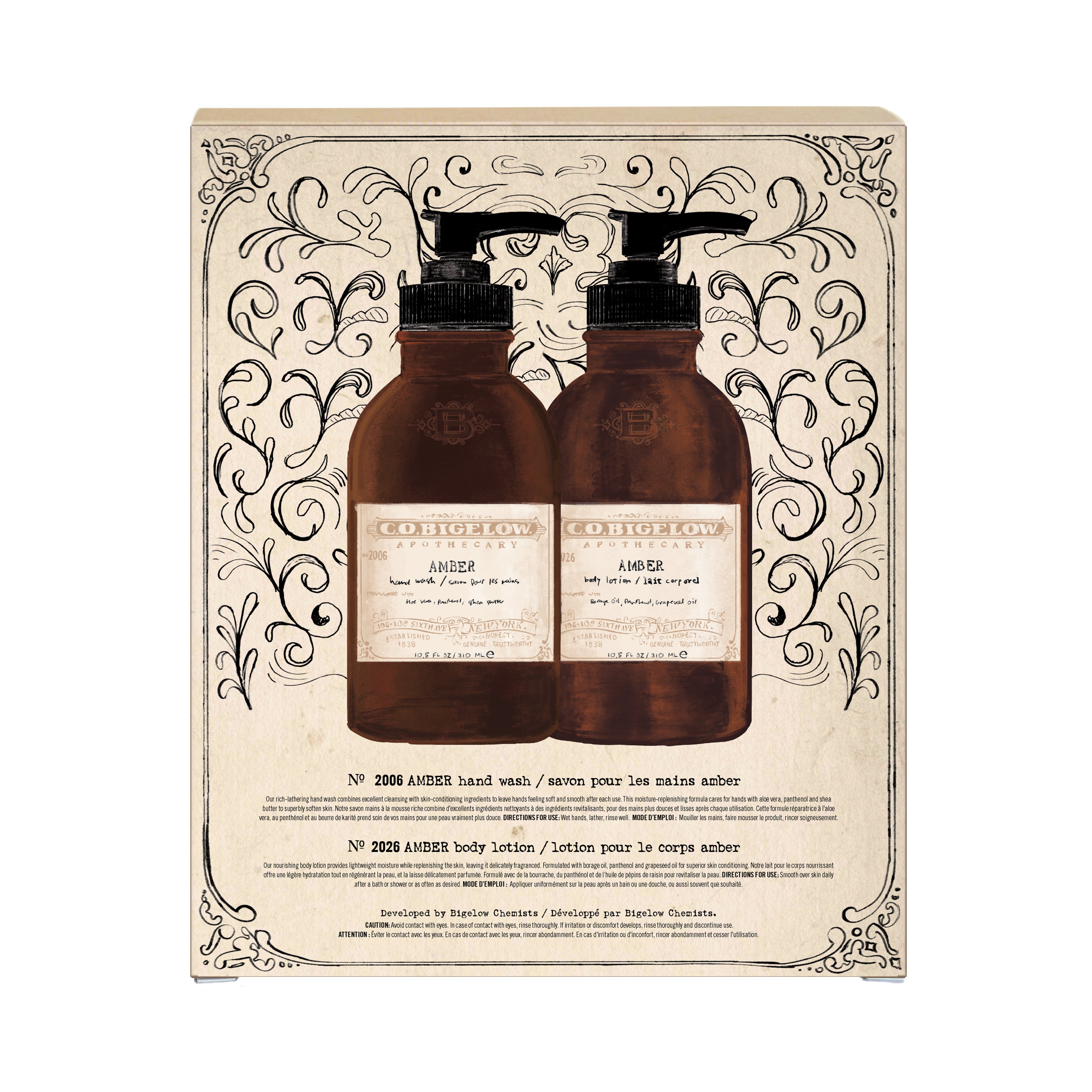 Iconic Collection Set - Amber - Hand Wash & Body Lotion