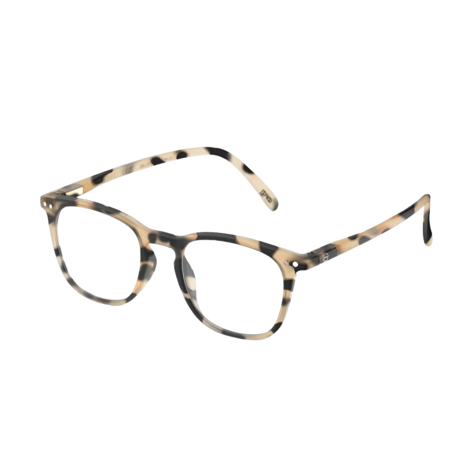 Light tortoiseshell glasses side view
