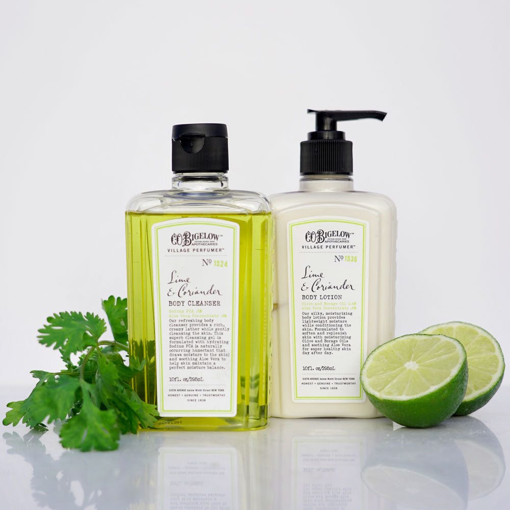 Village Perfumer - Lime & Coriander Body Care Duo - Apothecary Box