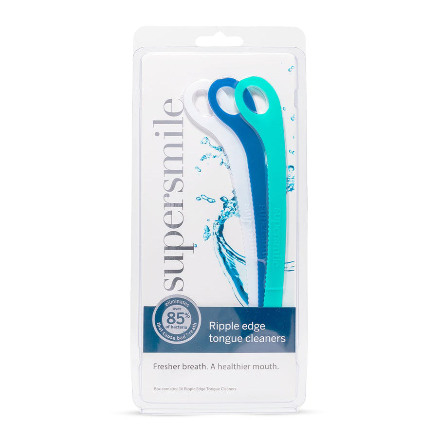 Ripple Edge Tongue Cleaner - 3 Pack