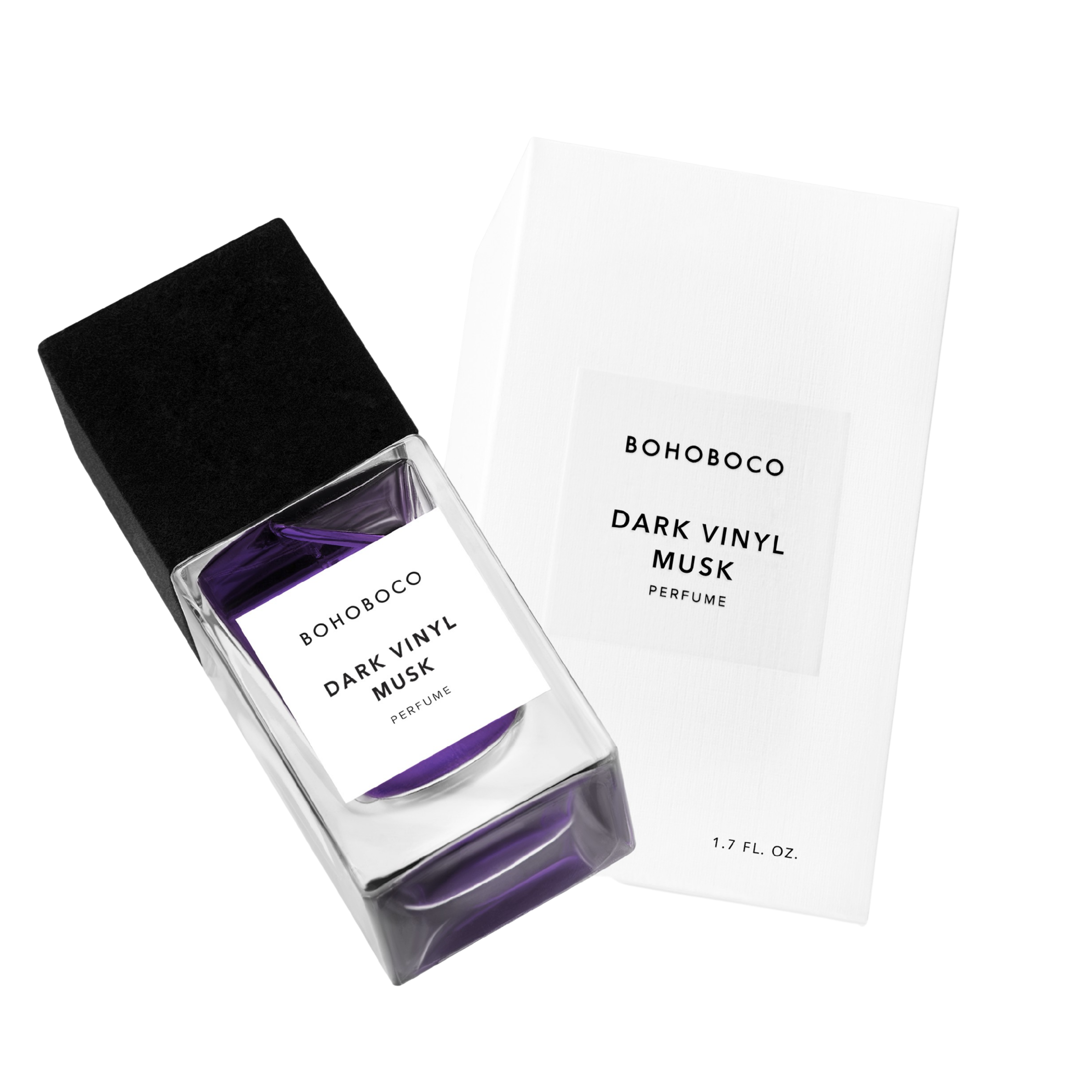 Dark Vinyl Musk bottle with white box