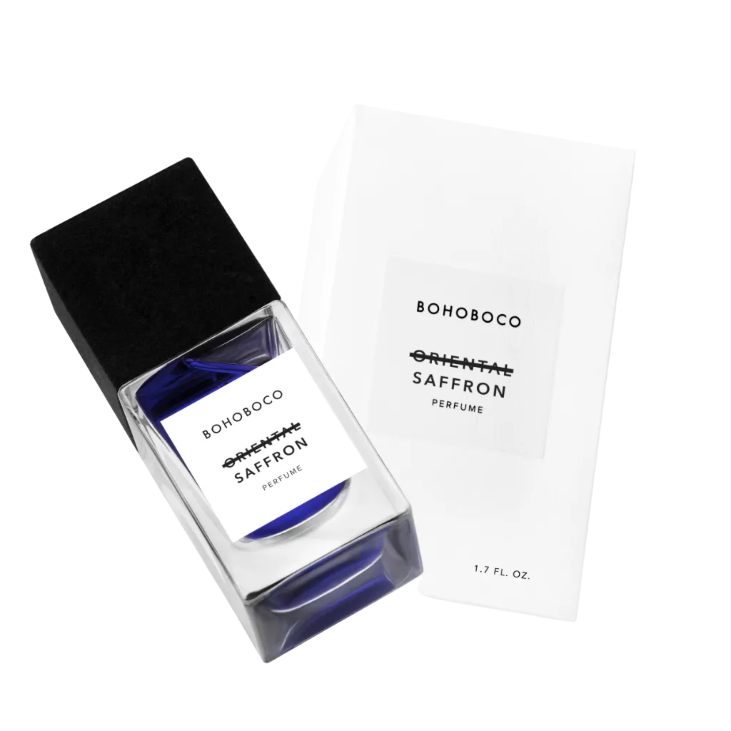 Bohoboco Oriental Saffron bottle with white box.