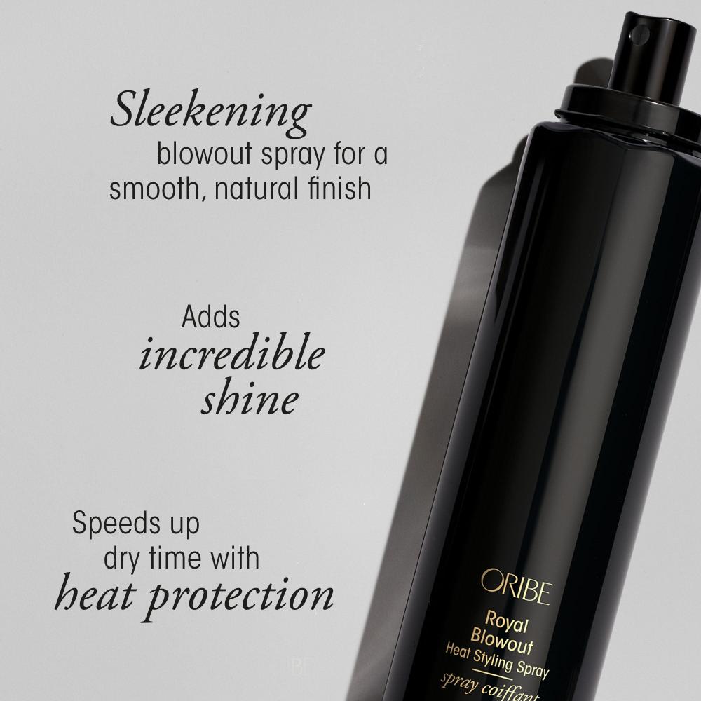 Royal Blow Out Spray alongside product details 