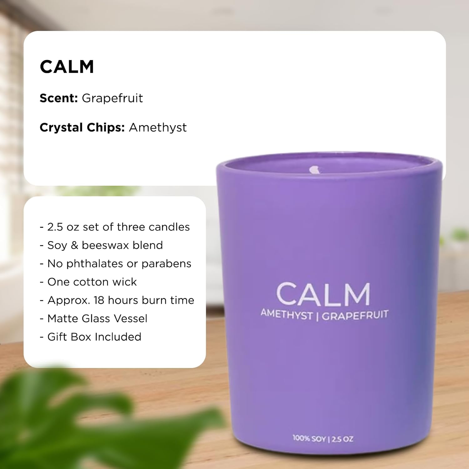 Chill Vibes Crystal Manifestation Votive Set