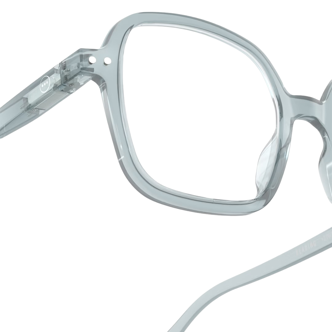 Close-up of a pair of eyeglasses with a white background