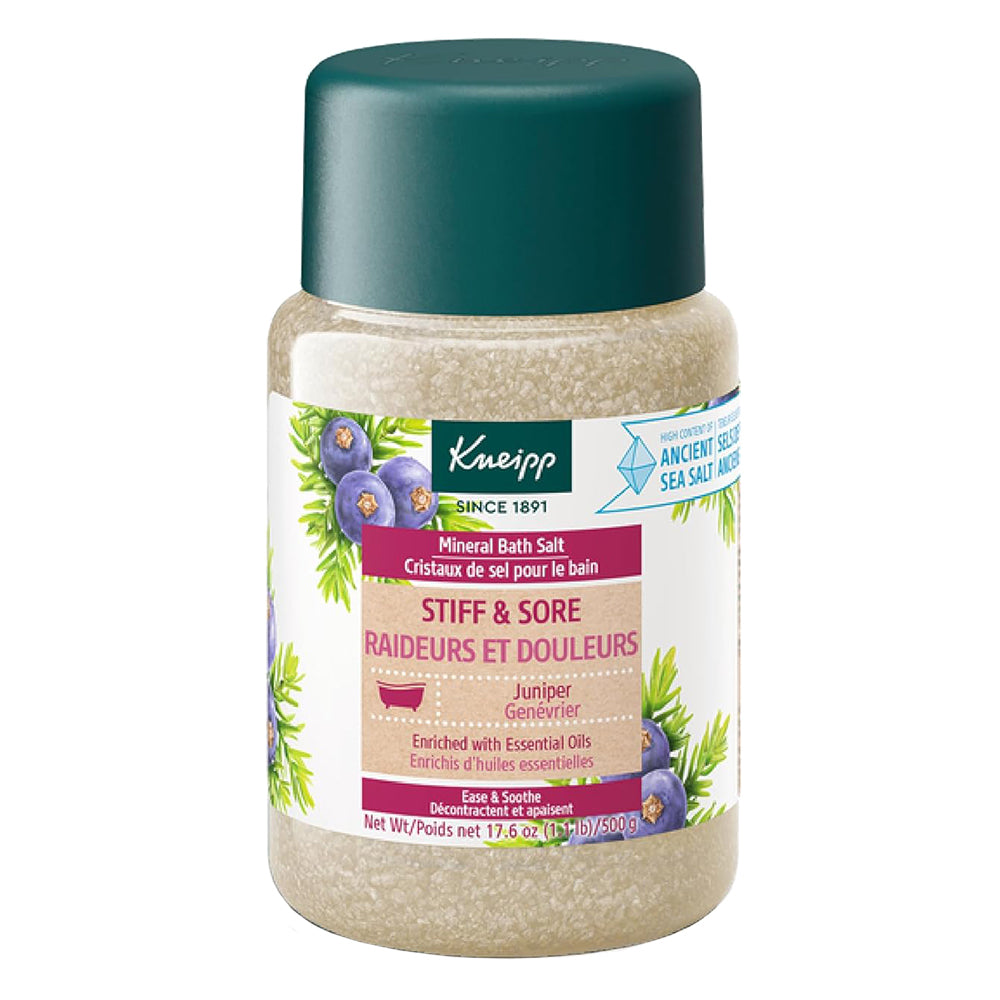 kneipp mineral bath salt muscle soothing juniper 17.63oz