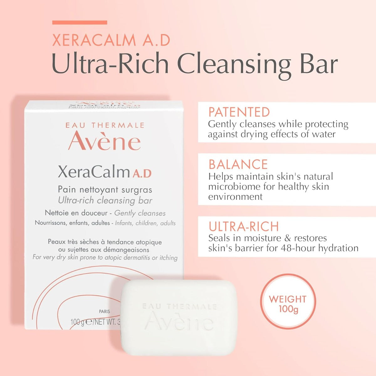 XeraCalm A.D Ultra-Rich Cleansing Bar