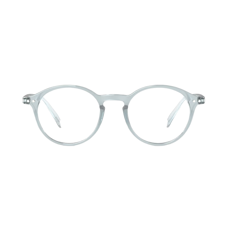 Round eyeglasses on a white background