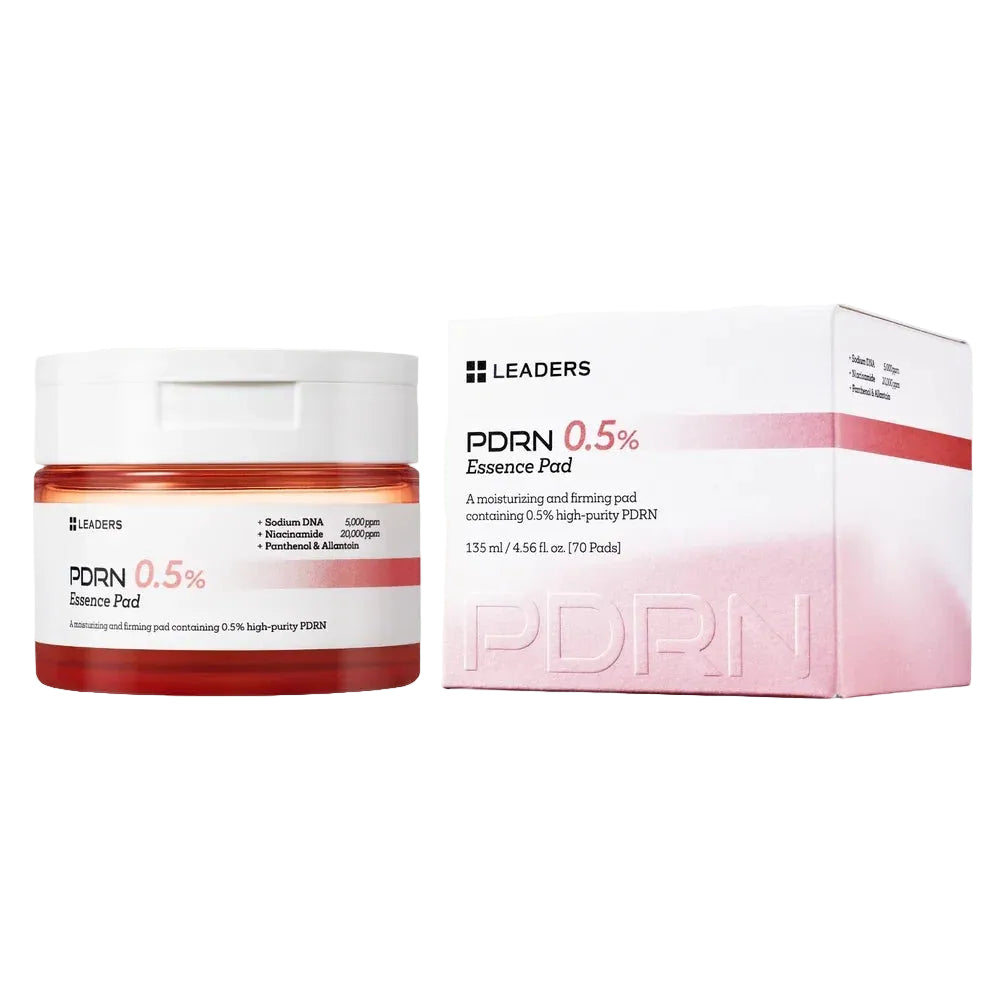 Leaders PDRN 0.5% Essence Pad packaging on a white background