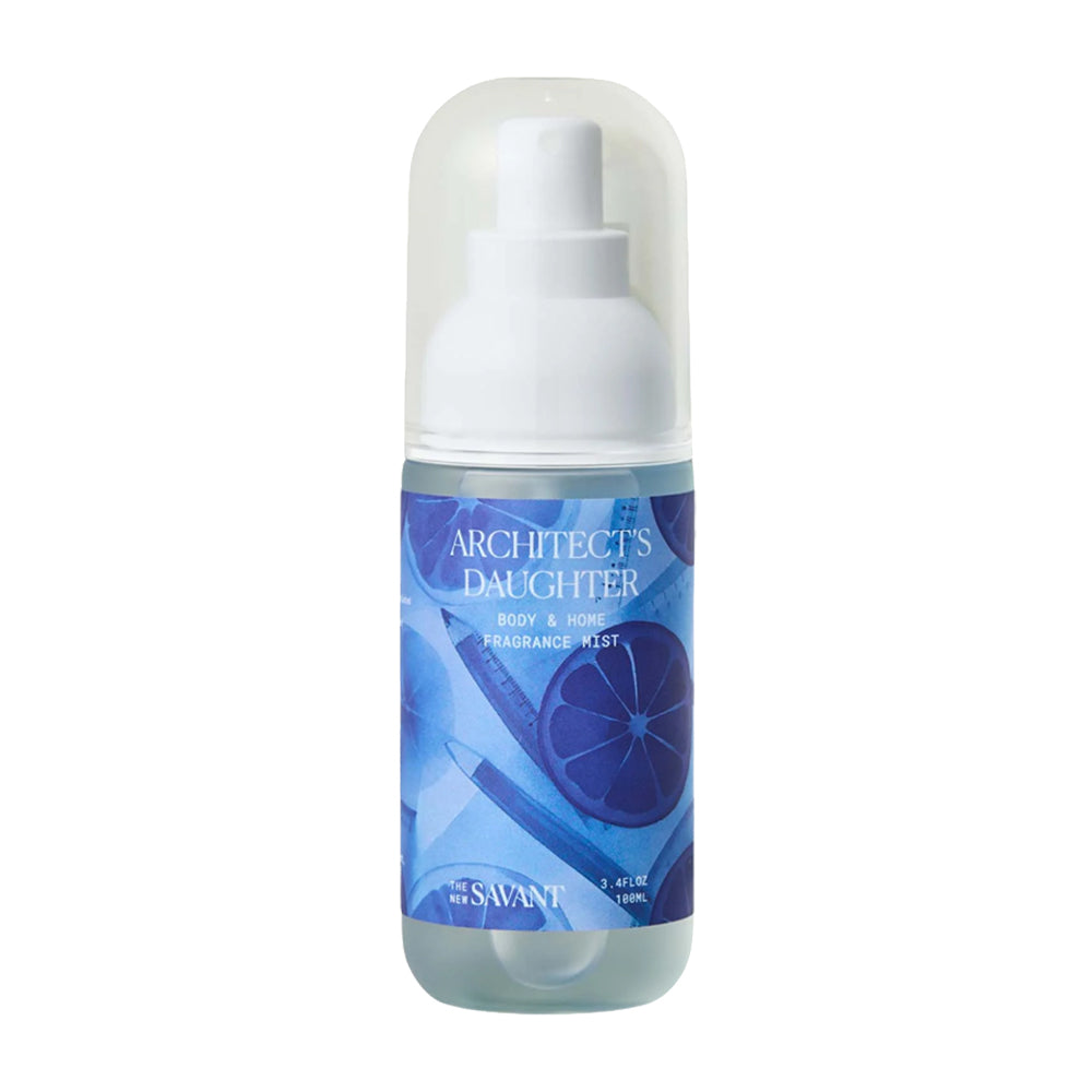 Architect's Daughter body and home fragrance mist bottle on a white background
