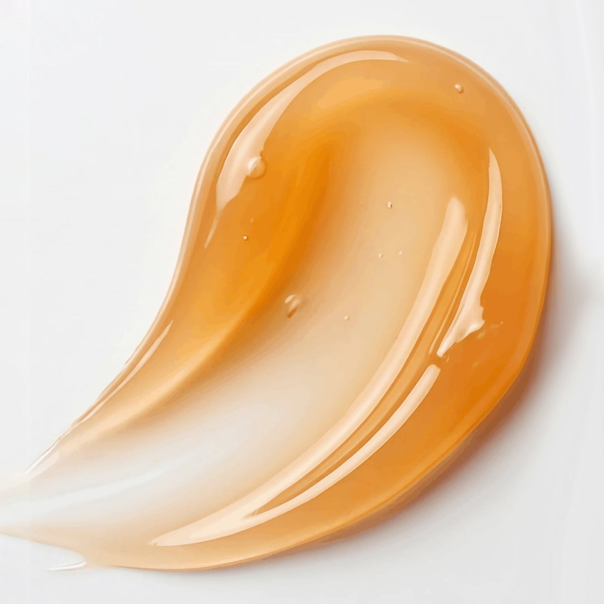 Swatch of cleanser on a white background