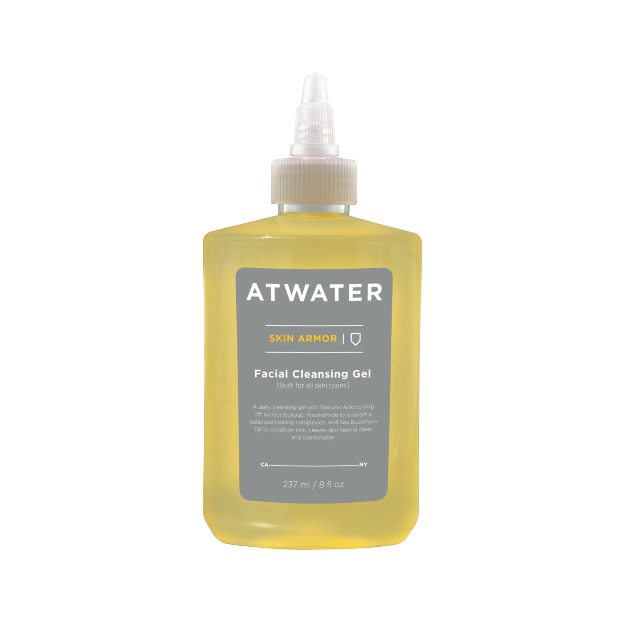 Atwater Face Cleansing gel on white background 
