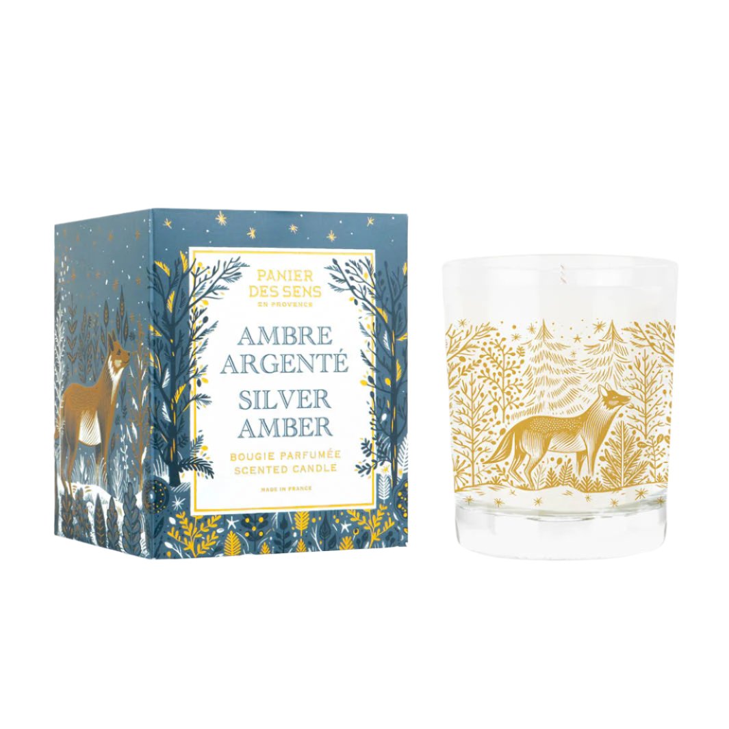 Silver Amber Scented Candle