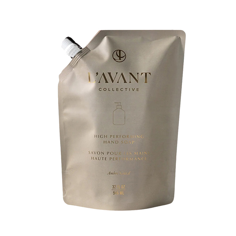L'Avant Collective hand soap packaging on a white background