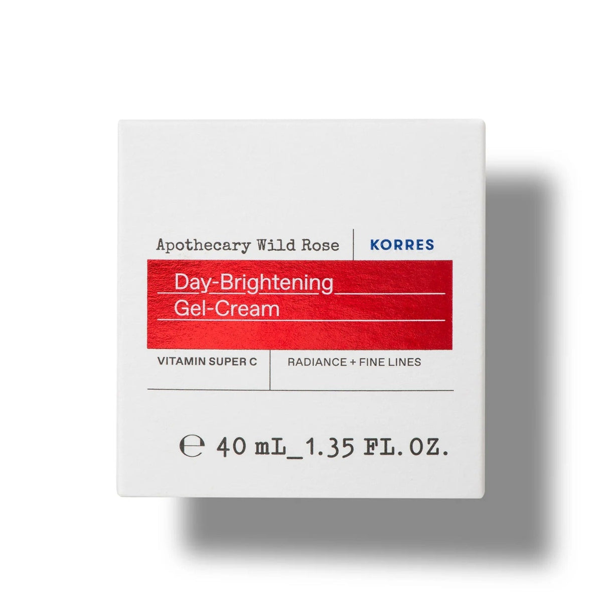 Korres Day-Brightening Gel-Cream packaging on a white background
