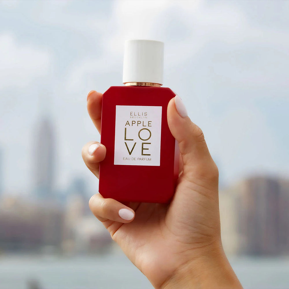 Hand holding Ellis Brooklyn Apple Love Eau de Parfum