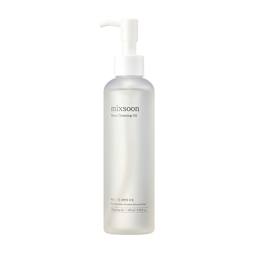 Bottle of mixsoon Bean Cleansing Oil on a white background