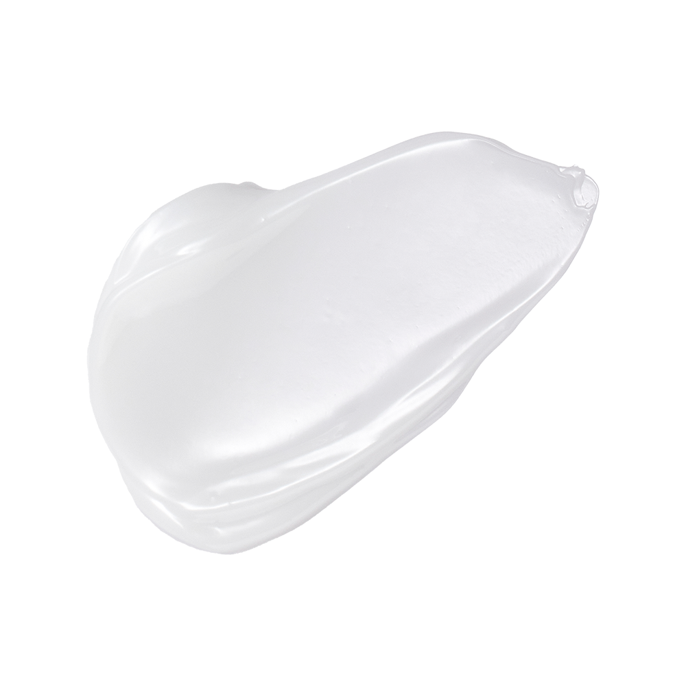 A smear of mixsoon Bean Eye Cream shown on a solid white background.