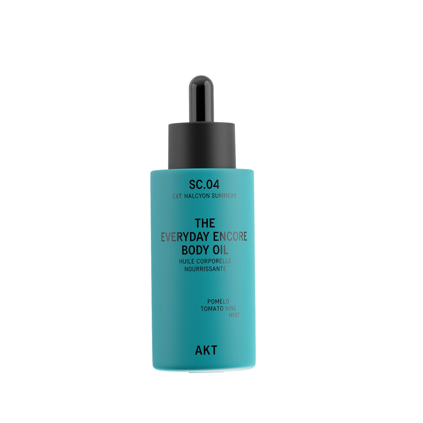 AKT The Everyday Encore Body Oil Sc.04 bottle on a white background
