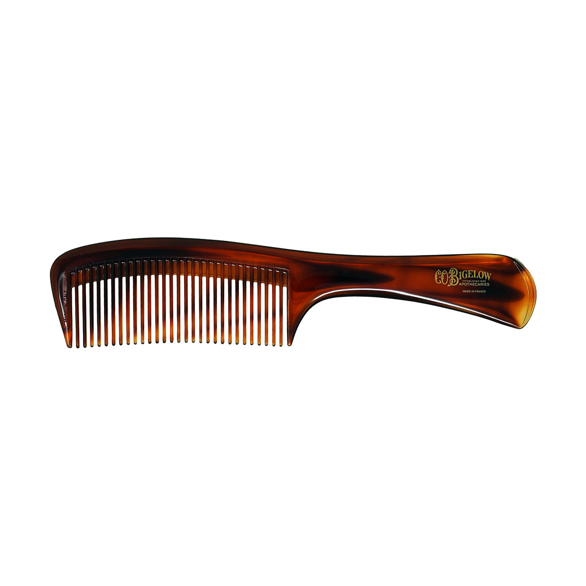 Tortoiseshell comb on a white background