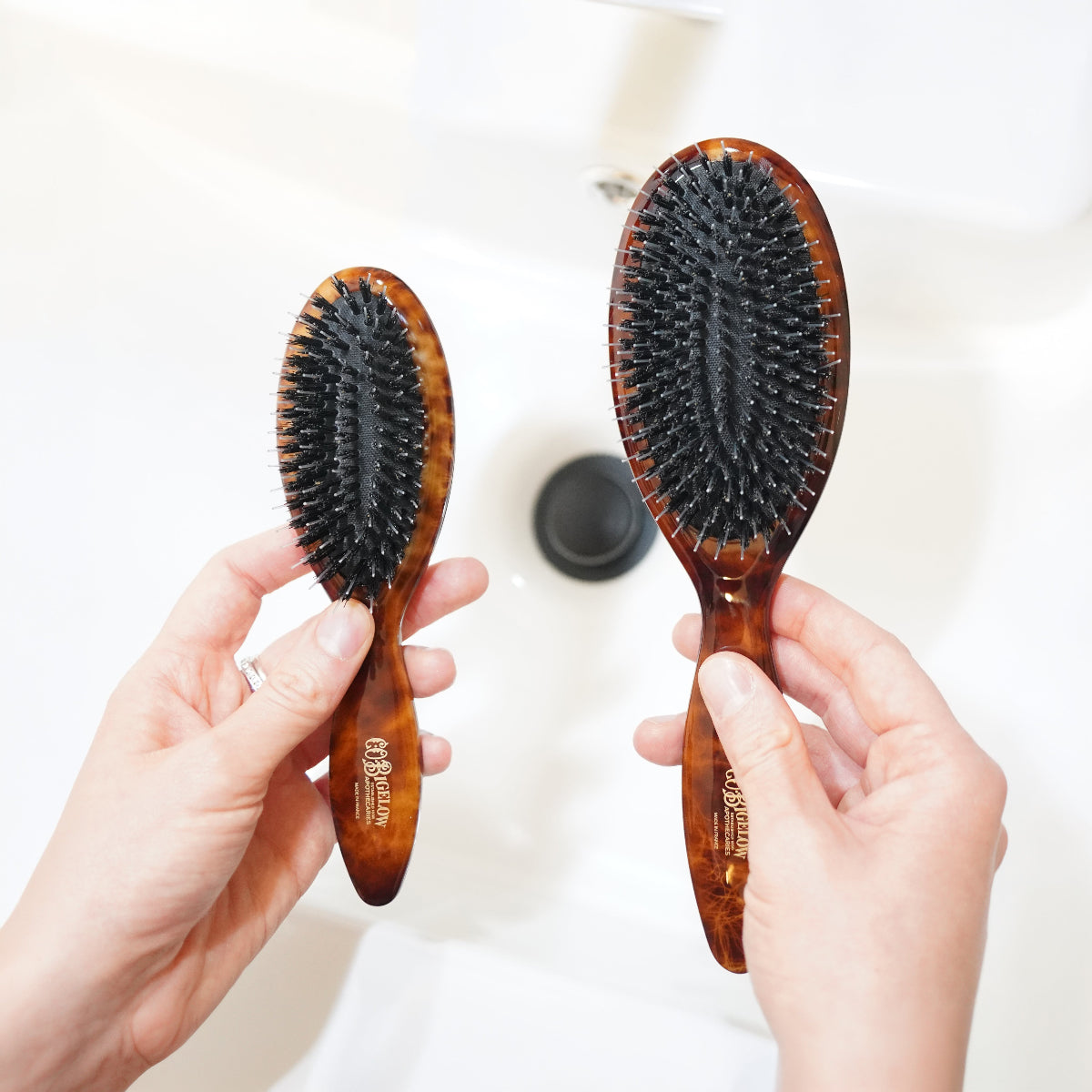 Large Mixed Bristle Hairbrush
