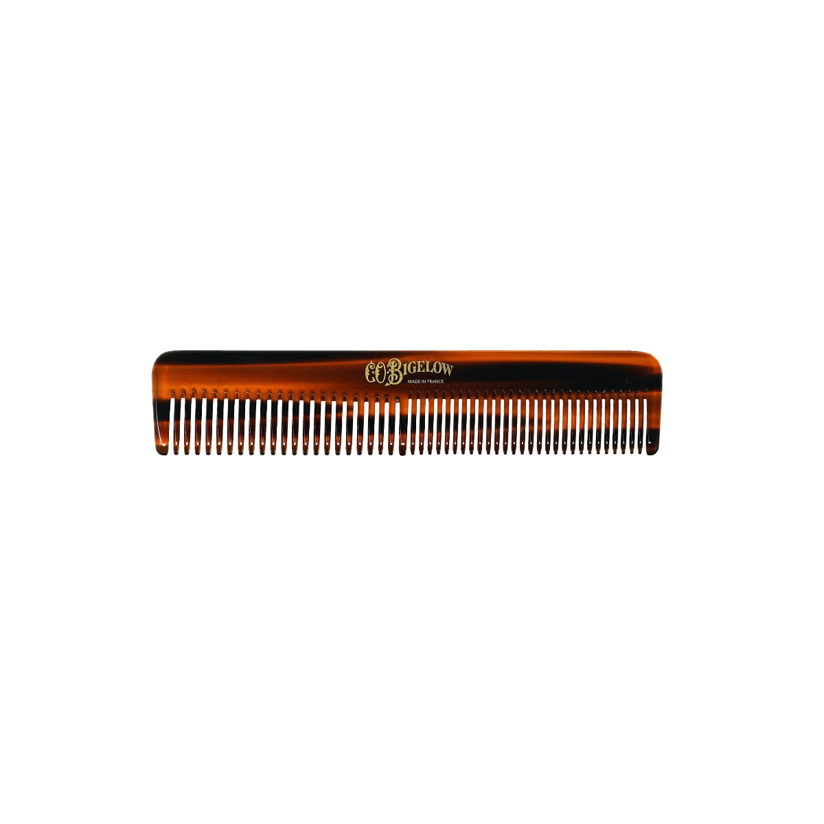 C.O. Bigelow Handmade Acetate Pocket Comb on a white background.