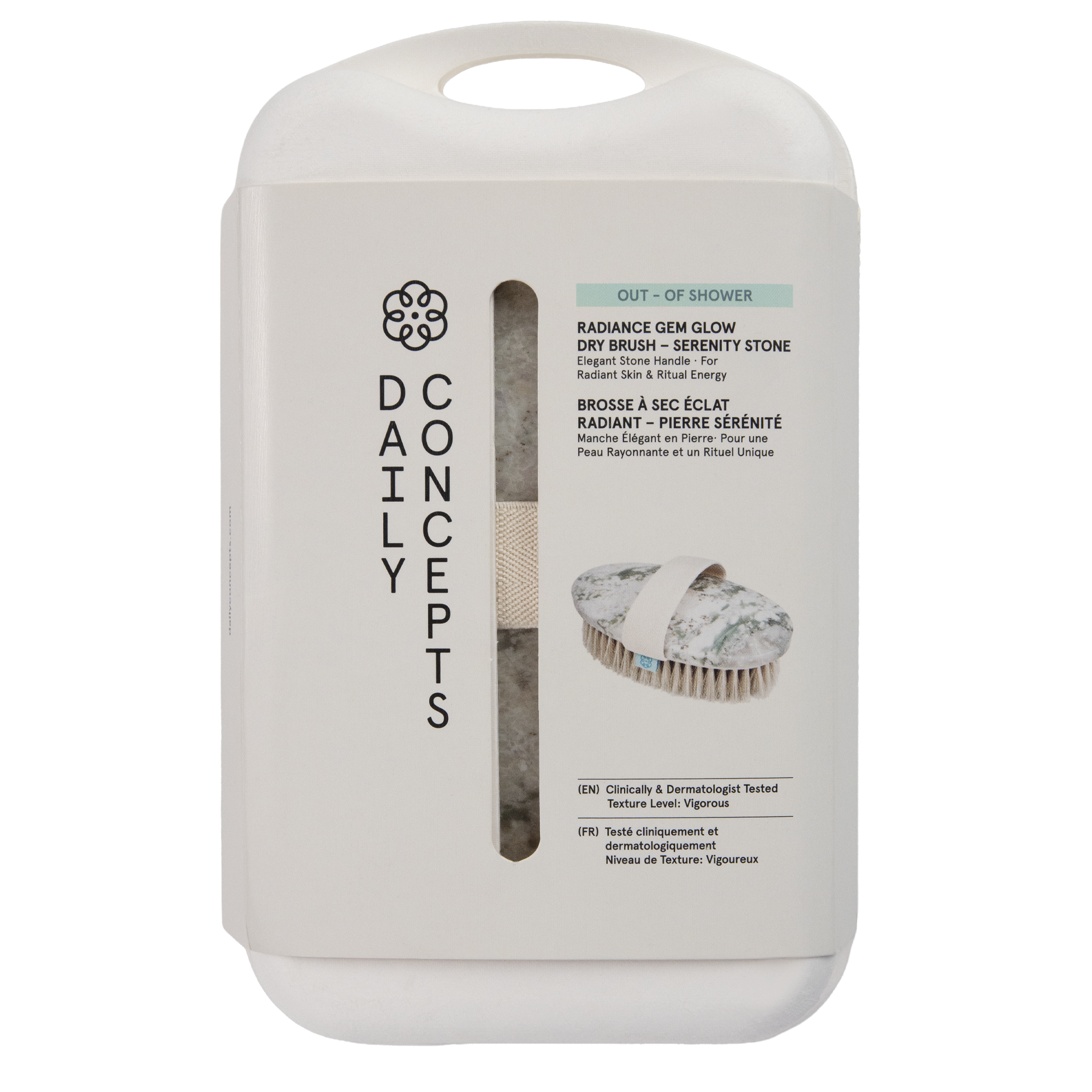 Radiance Gam Glow Dry Brush- Serenity Stone in its packaging