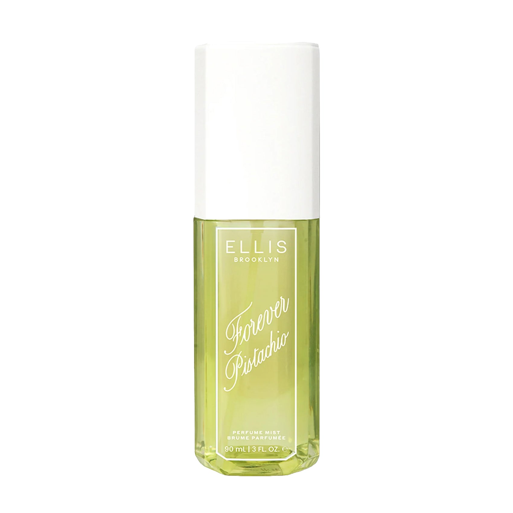 Ellis Brooklyn Forever Pistachio perfume bottle on a white background