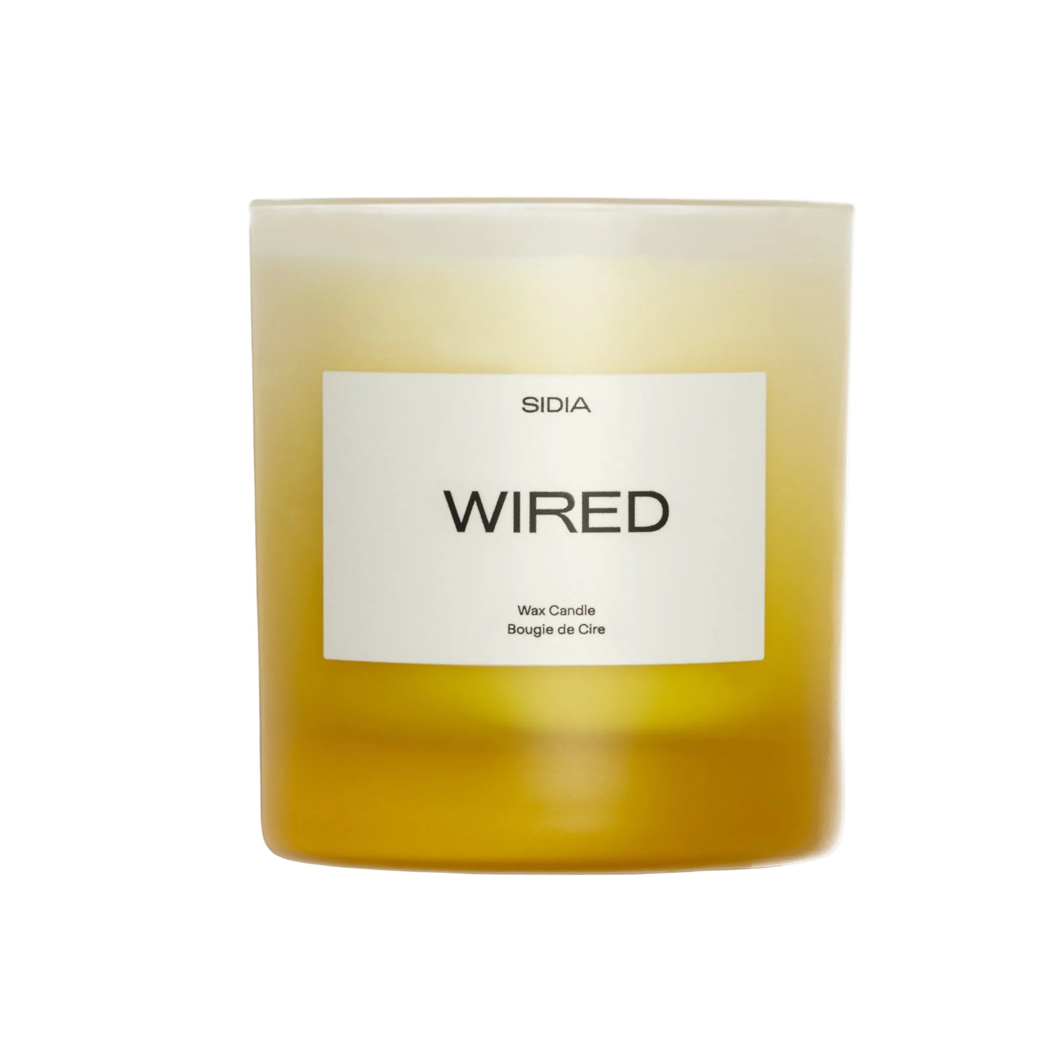 SIDIA candle in the scent "WIRED" on a white background