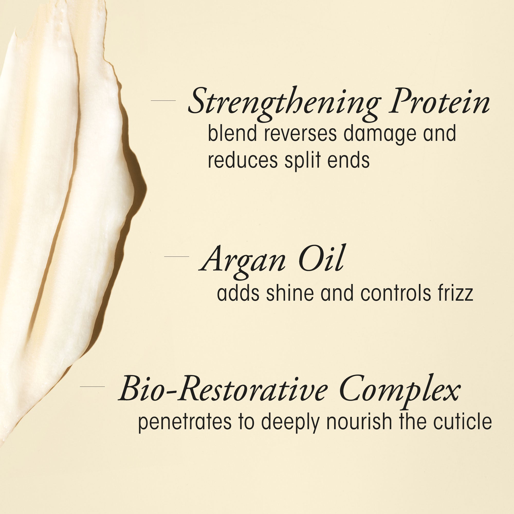 Graphic of conditioner with the product description 