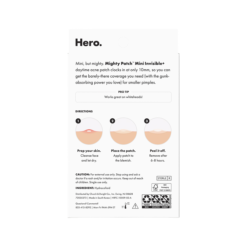 Hero Cosmetics - Mini Invisible - 30 Patches