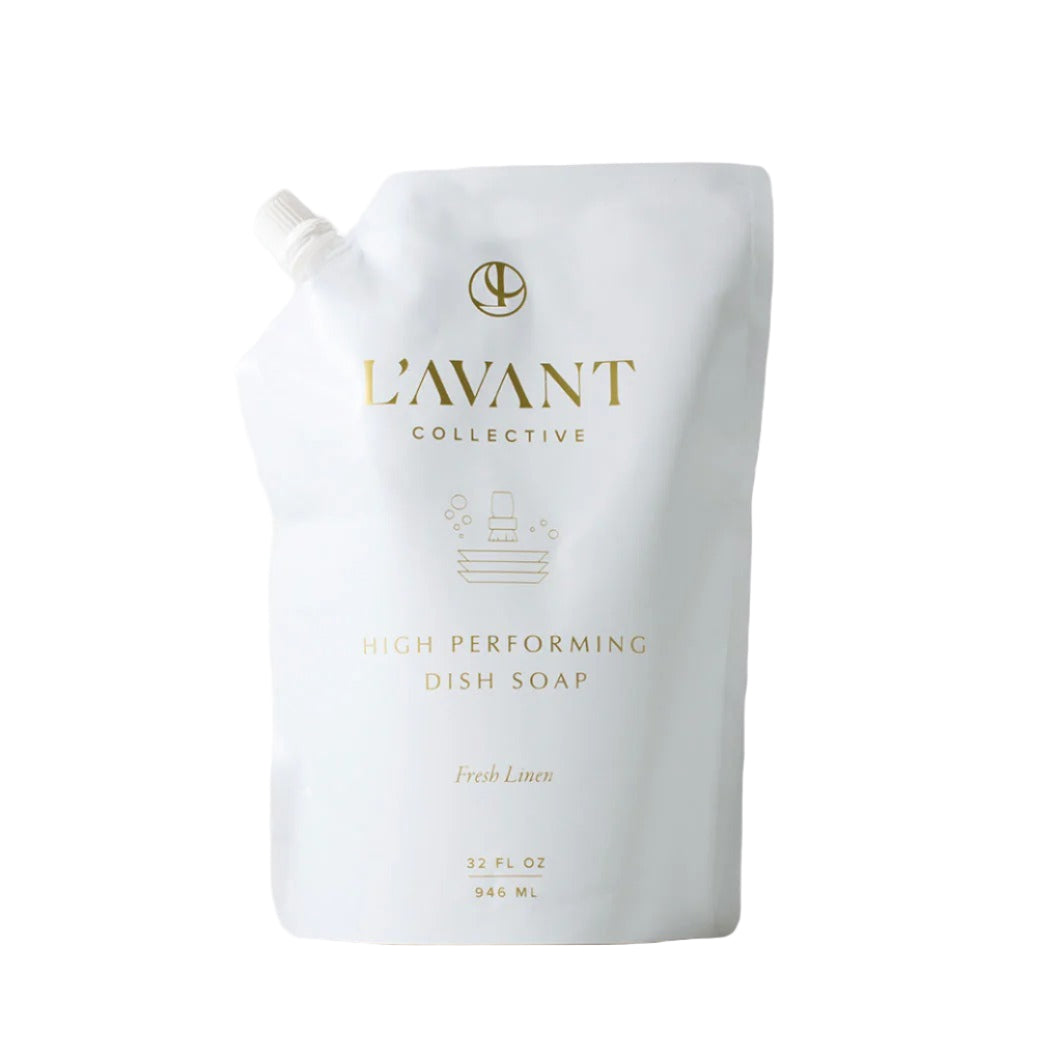 Lavant Collective dish soap packaging on a white background