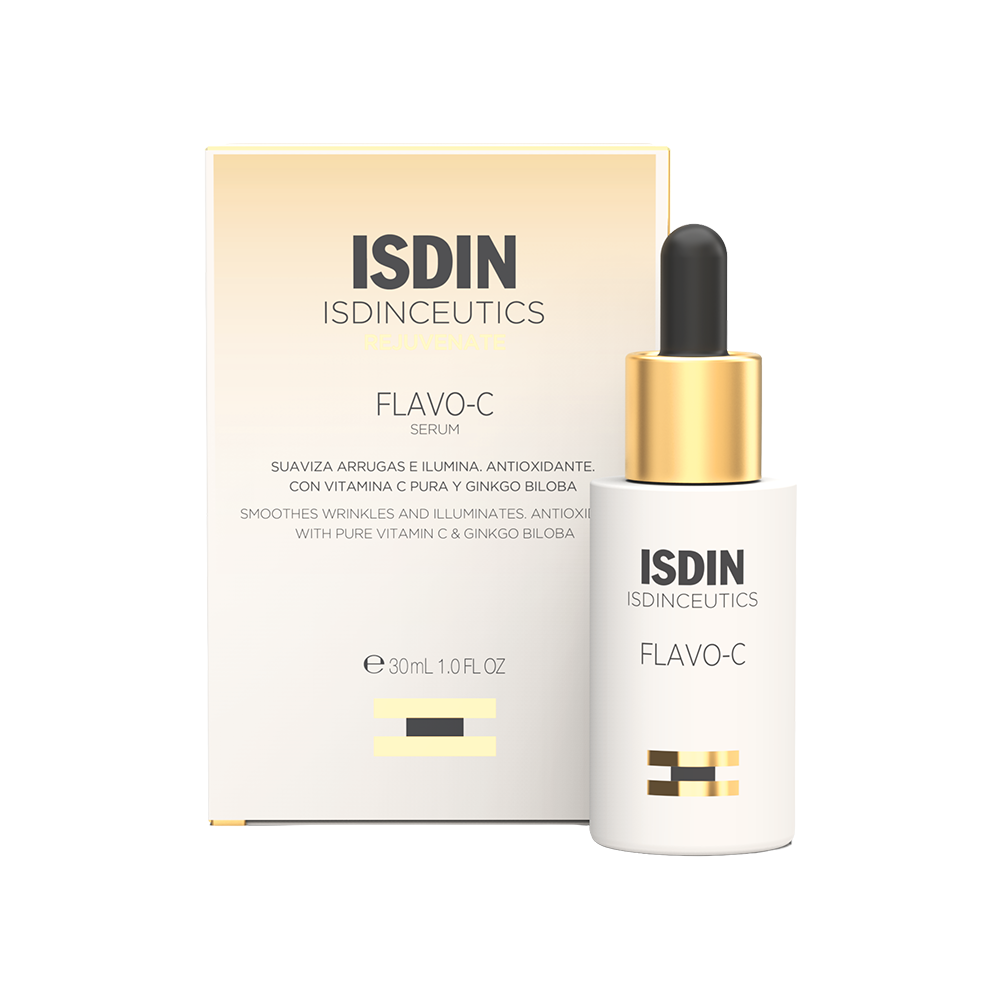 ISDIN ISDINCEUTICS Flavo-C product and packaging on a white background