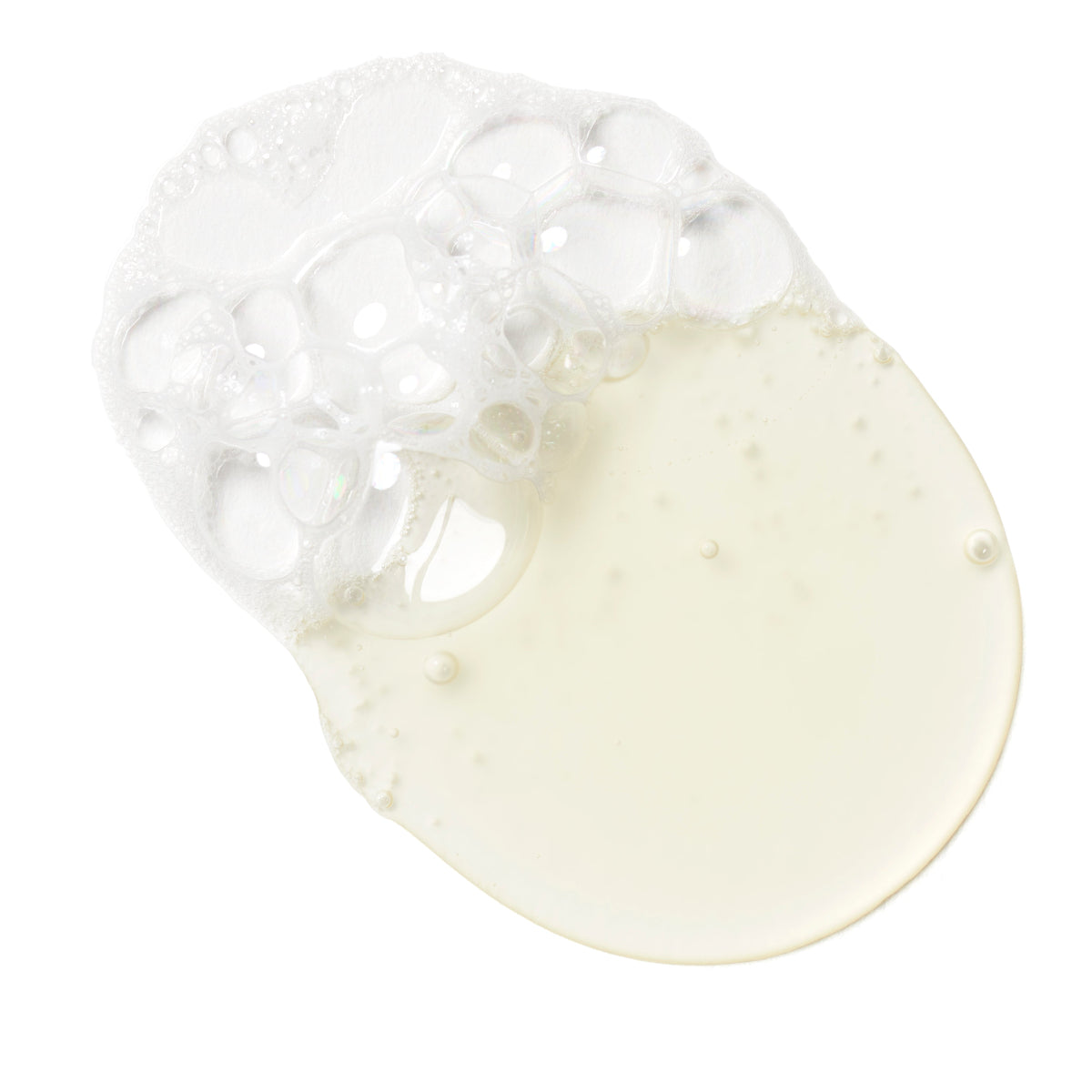 Korres Body Wash Swatch on a white background. 