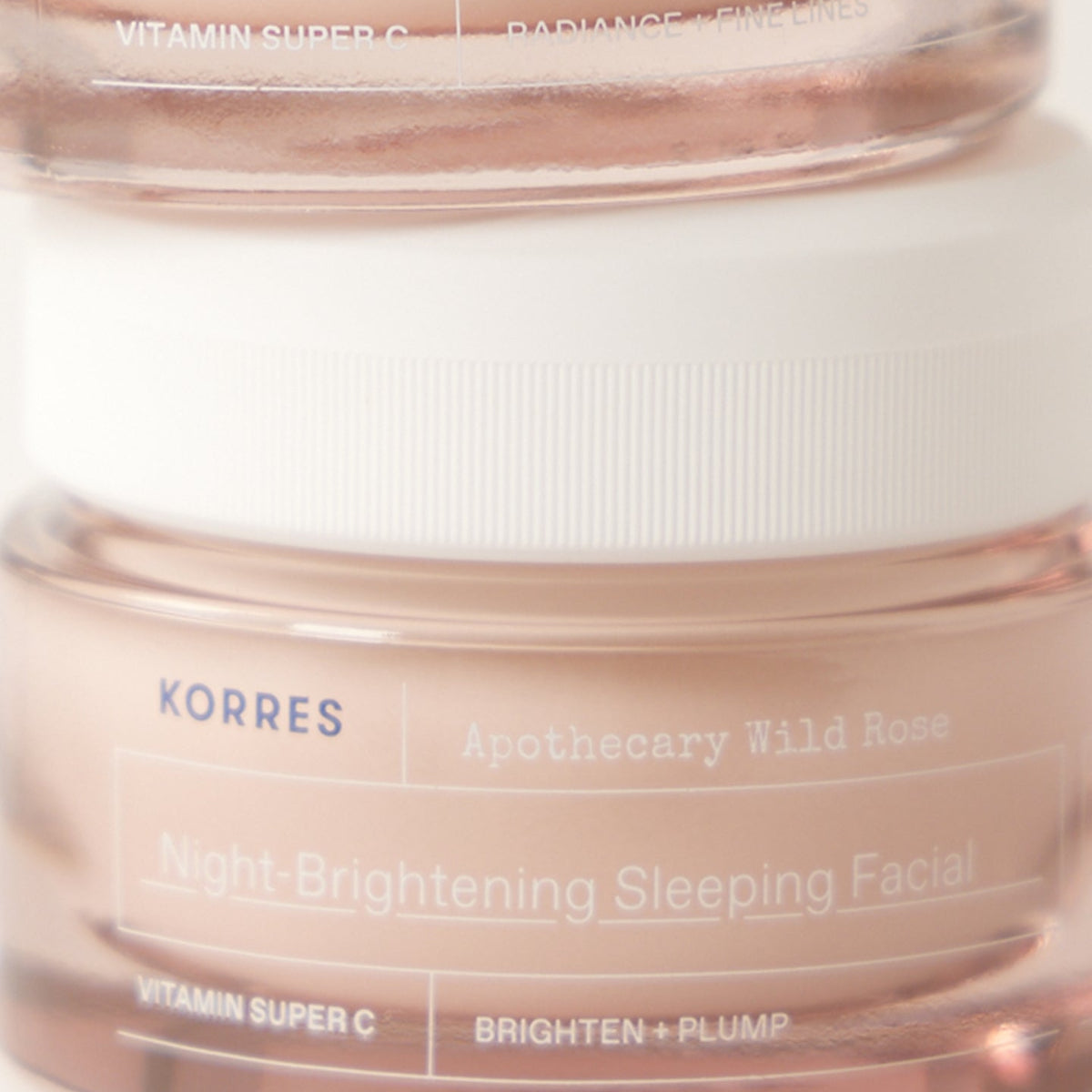 Korres Apothecary Wild Rose Night Brightening Sleeping Facial jar with white lid