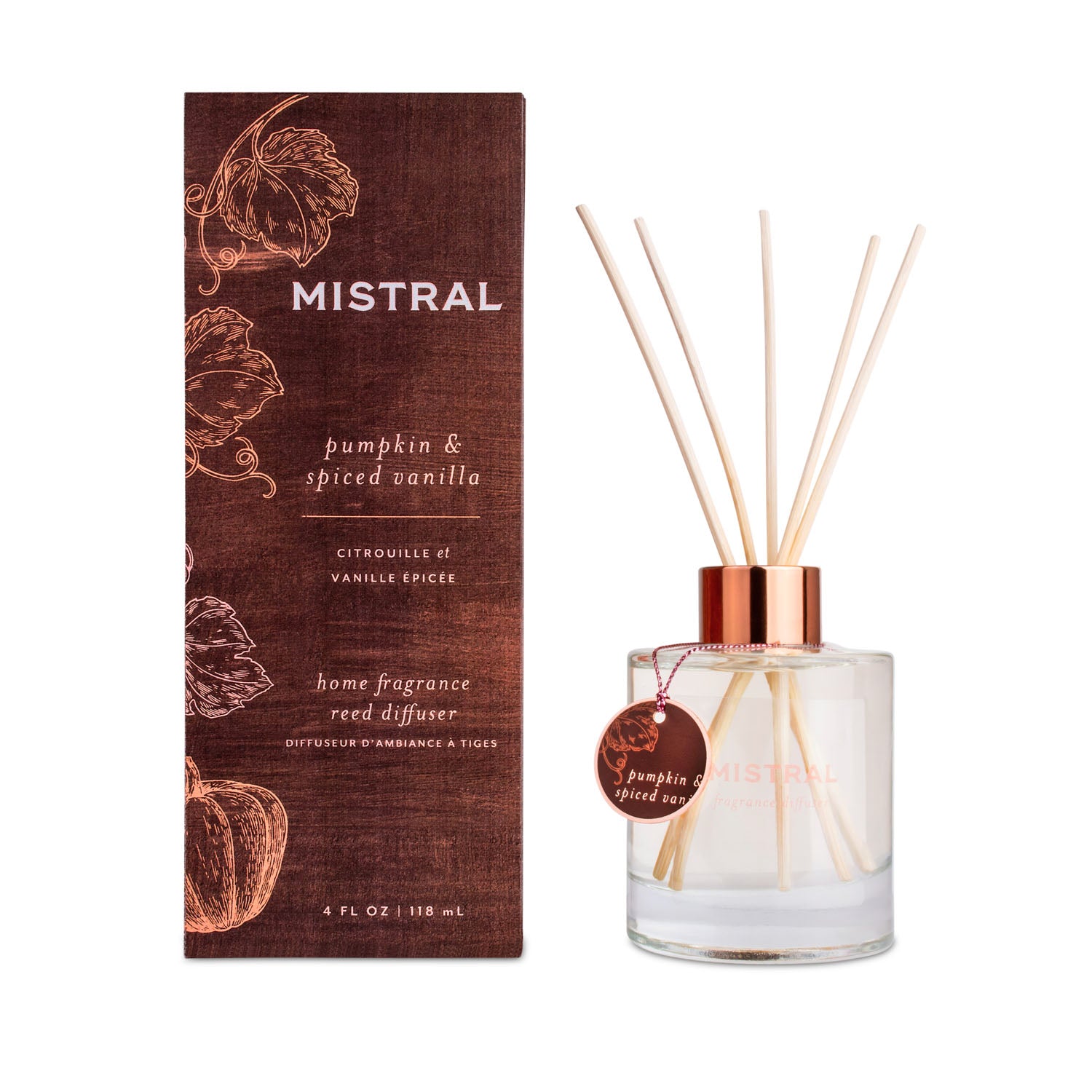 Home Fragrance Diffuser - Pumpkin & Spiced Vanilla