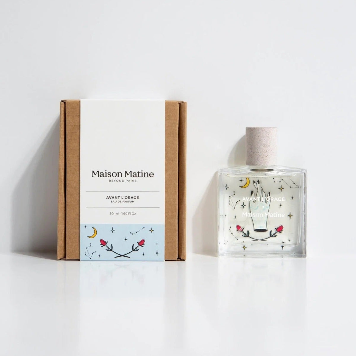Maison Matine perfume bottle and packaging on a white background
