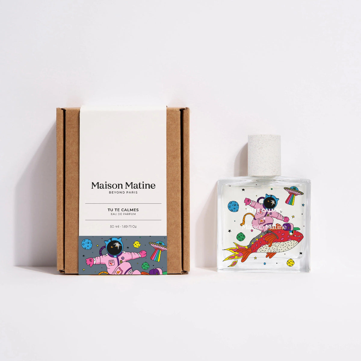 Maison Matine perfume bottle and packaging on a white background