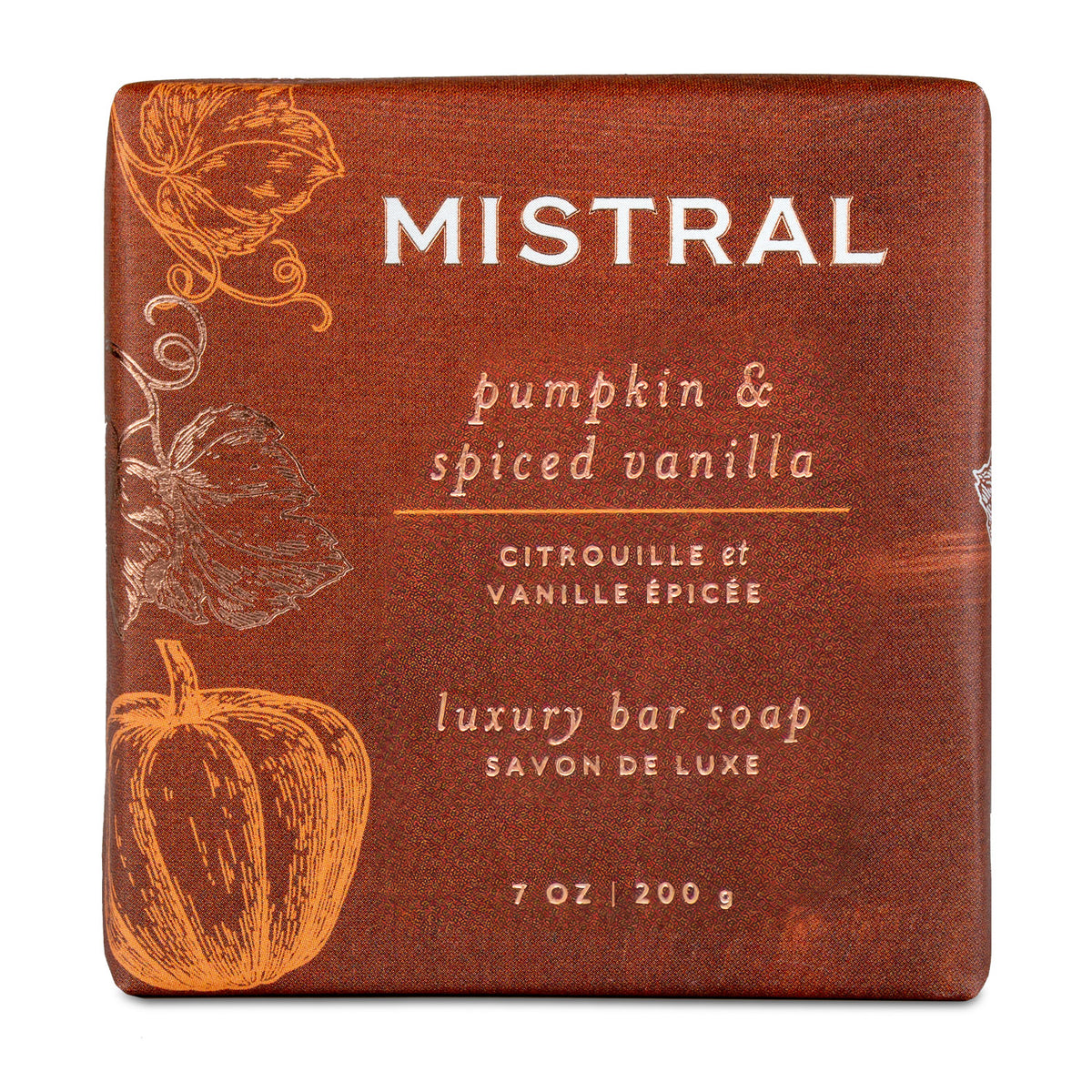 Square Bar Soap -  Pumpkin & Spiced Vanilla