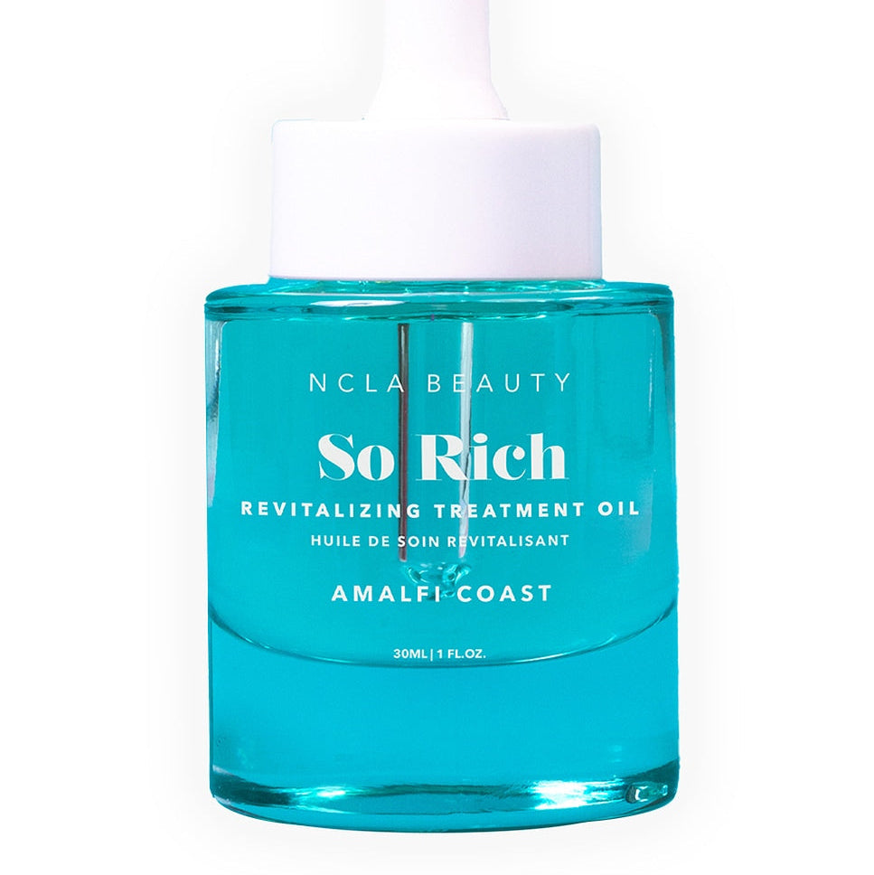 NCLA Beauty So Rich Revitalizing Treatment Oil bottle on a white background