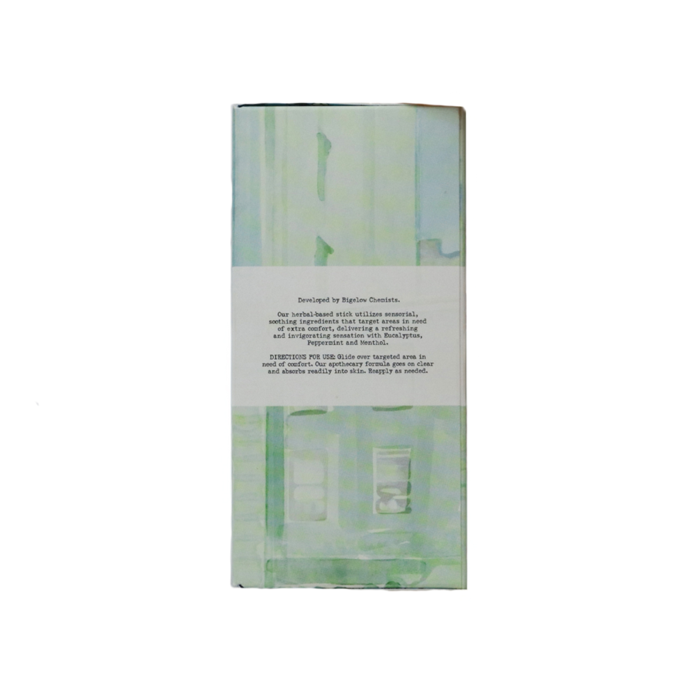 C.O. Bigelow Herbal Comfort Relief Stick packaging on white background