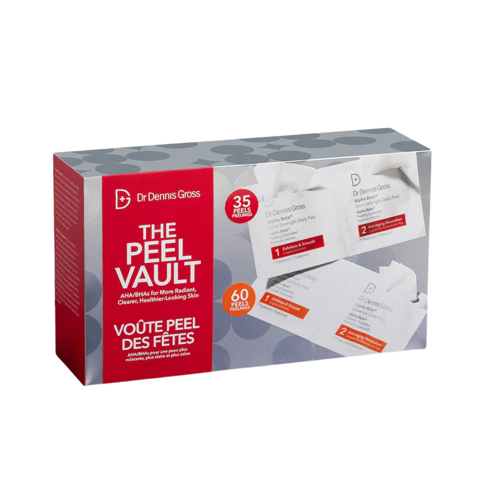 Dr. Dennis Gross The Peel Vault packaging on a white background
